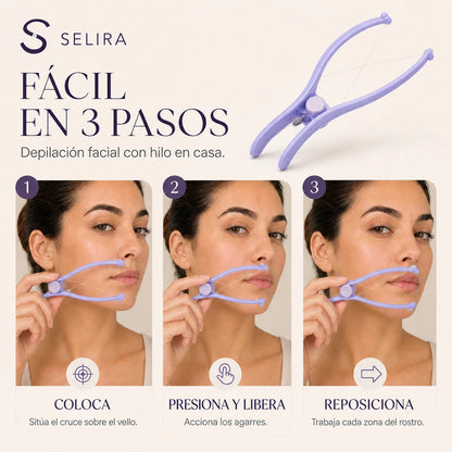 Depilador facial de hilo Selira